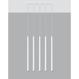 Lampa wisząca PASTELO 5 biała