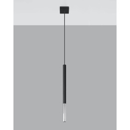 Lampa wisząca MOZAICA 1 czarny/chrom