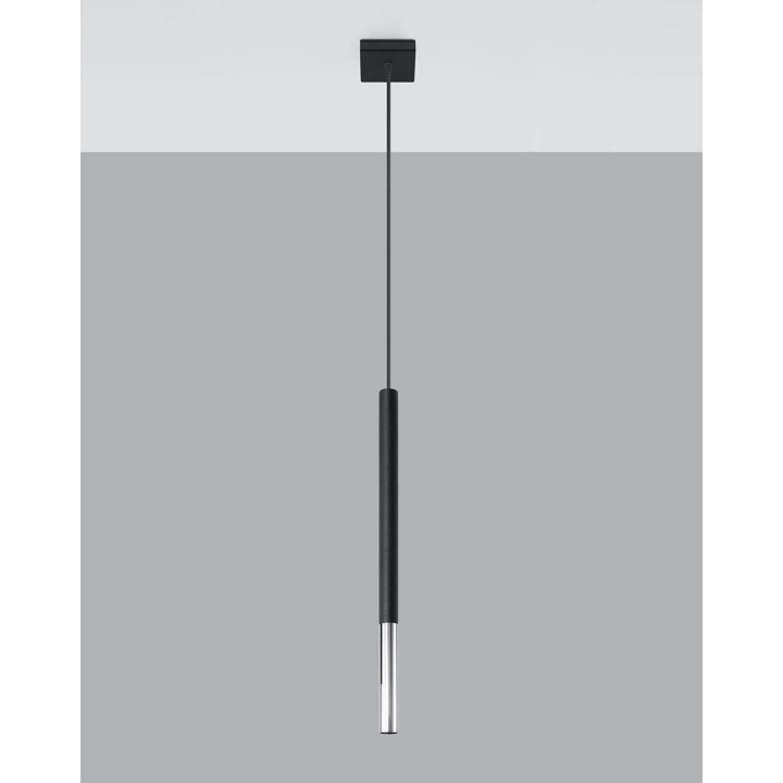 Lampa wisząca MOZAICA 1 czarny/chrom