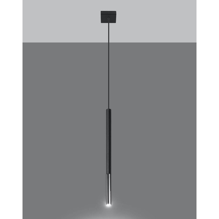 Lampa wisząca MOZAICA 1 czarny/chrom
