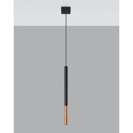 Lampa wisząca MOZAICA 1 czarny/miedź