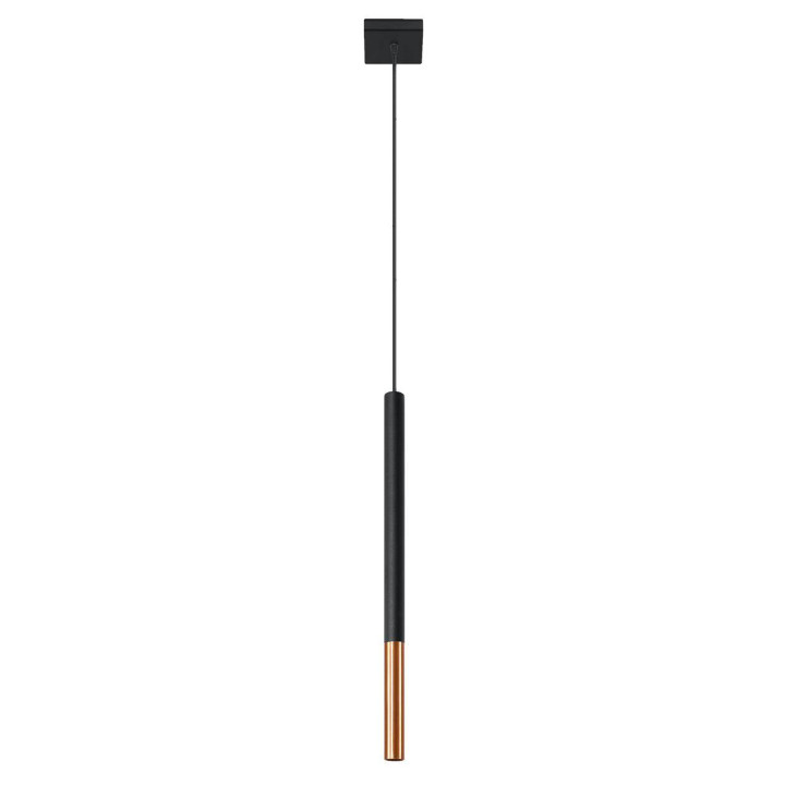 Lampa wisząca MOZAICA 1 czarny/miedź