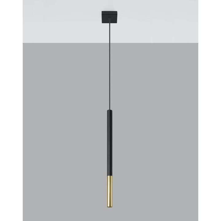 Lampa wisząca MOZAICA 1 czarny/złoto