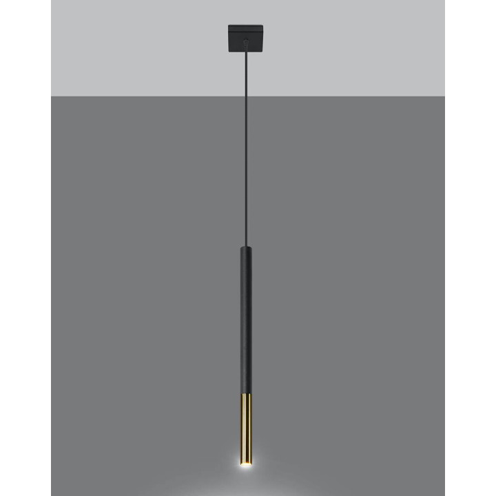 Lampa wisząca MOZAICA 1 czarny/złoto