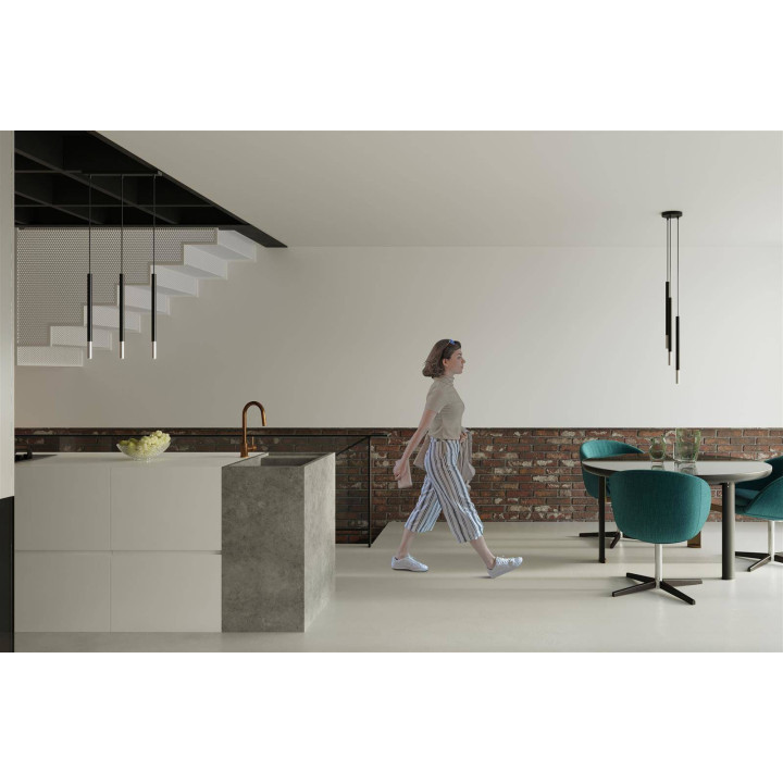 Lampa wisząca MOZAICA 3P czarny/chrom