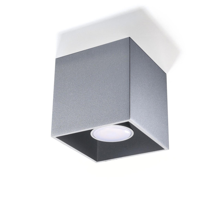 Plafon QUAD 1 szary