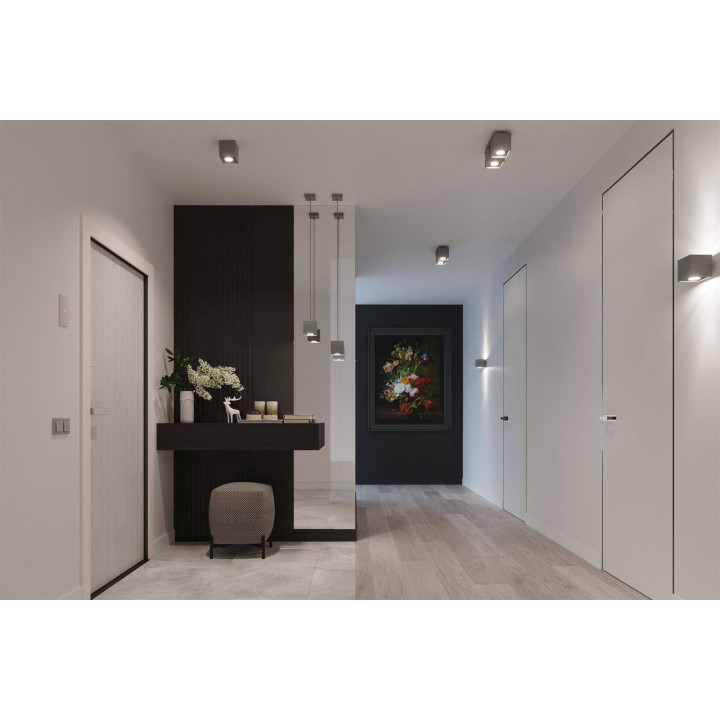 Plafon QUAD 1 szary