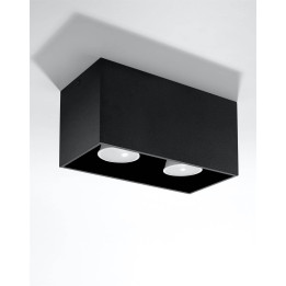 Plafon QUAD MAXI czarny