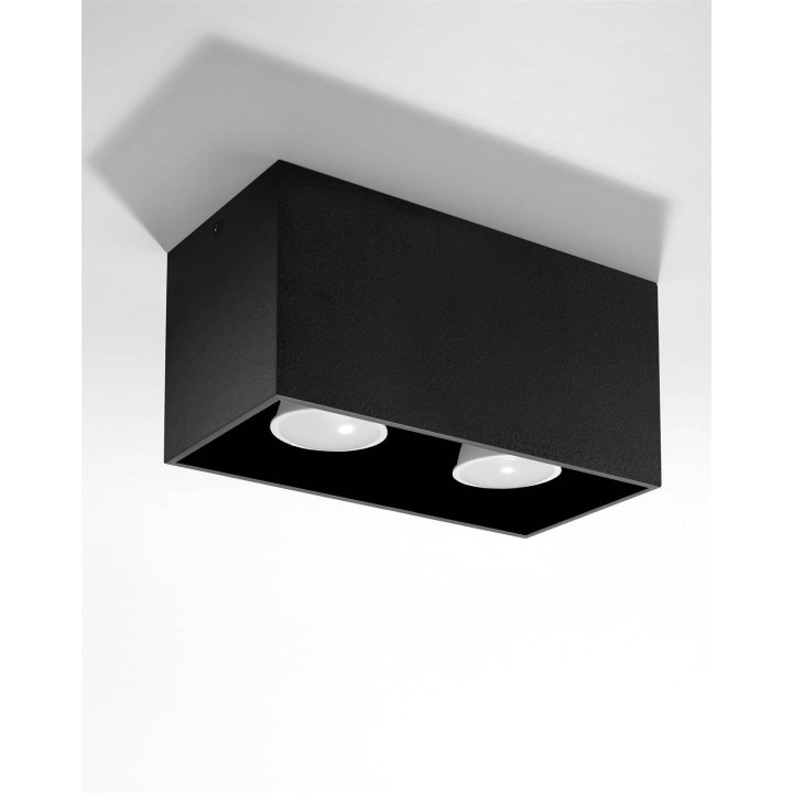 Plafon QUAD MAXI czarny