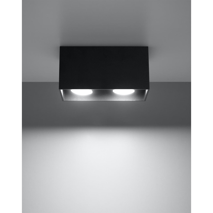 Plafon QUAD MAXI czarny