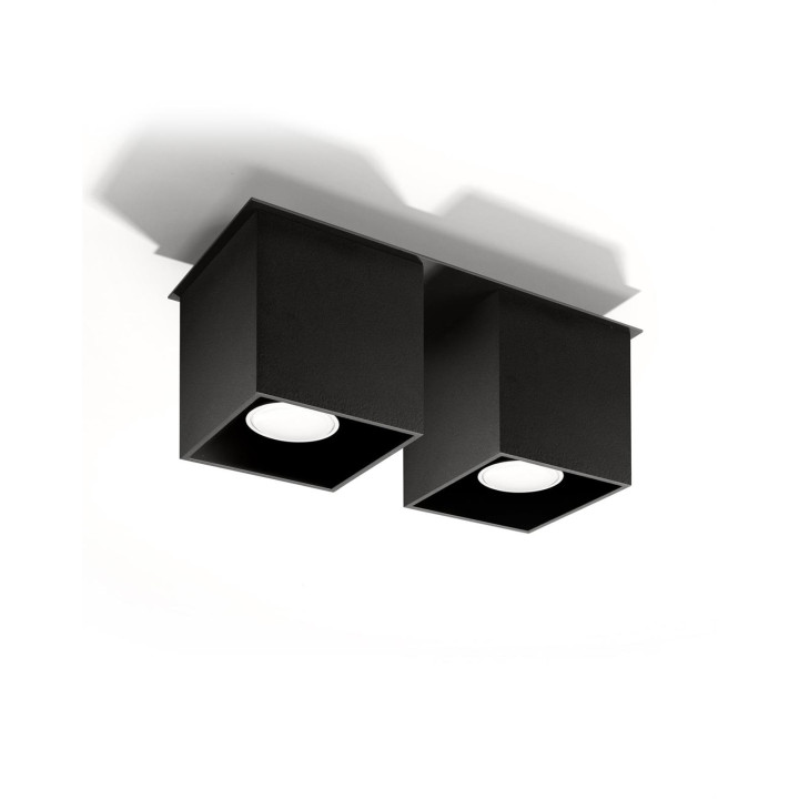 Plafon QUAD 2 czarny