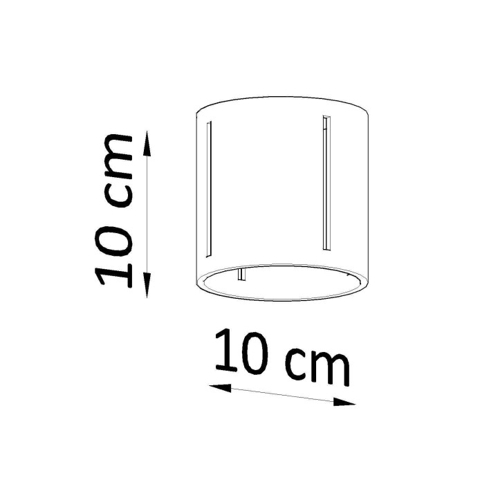 Plafon INEZ czarny