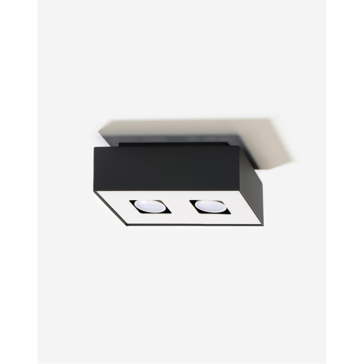 Plafon MONO 2 czarny