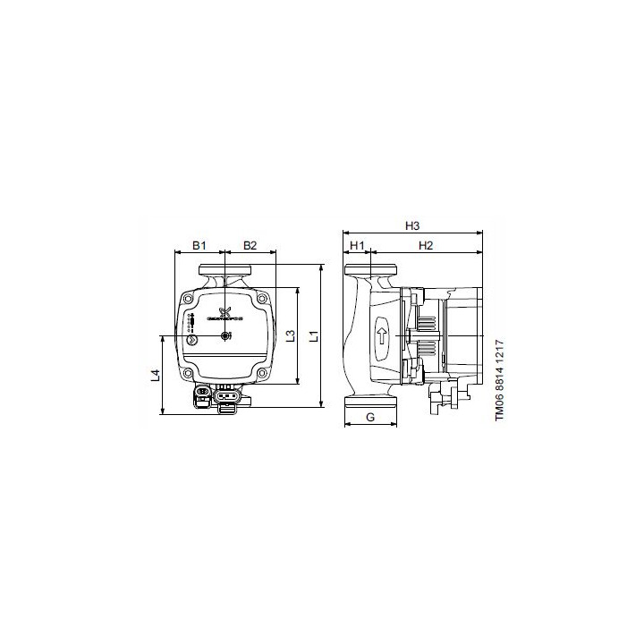 POMPA OBIEGOWA DO C.O. GRUNDFOS ALPHA 1L 25-40-180