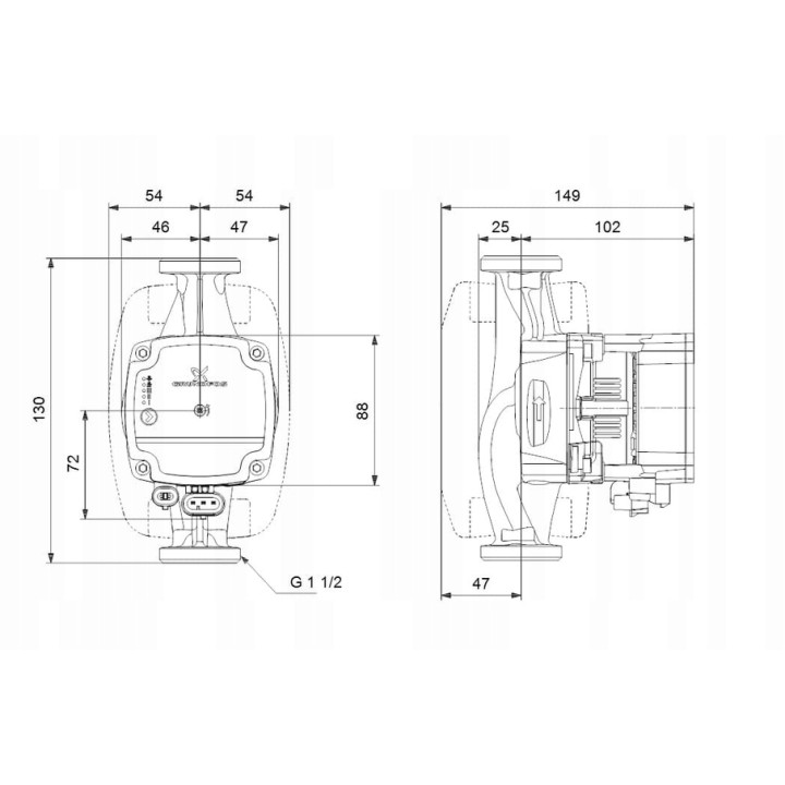 POMPA OBIEGOWA DO C.O. GRUNDFOS ALPHA 1L 25-40-180