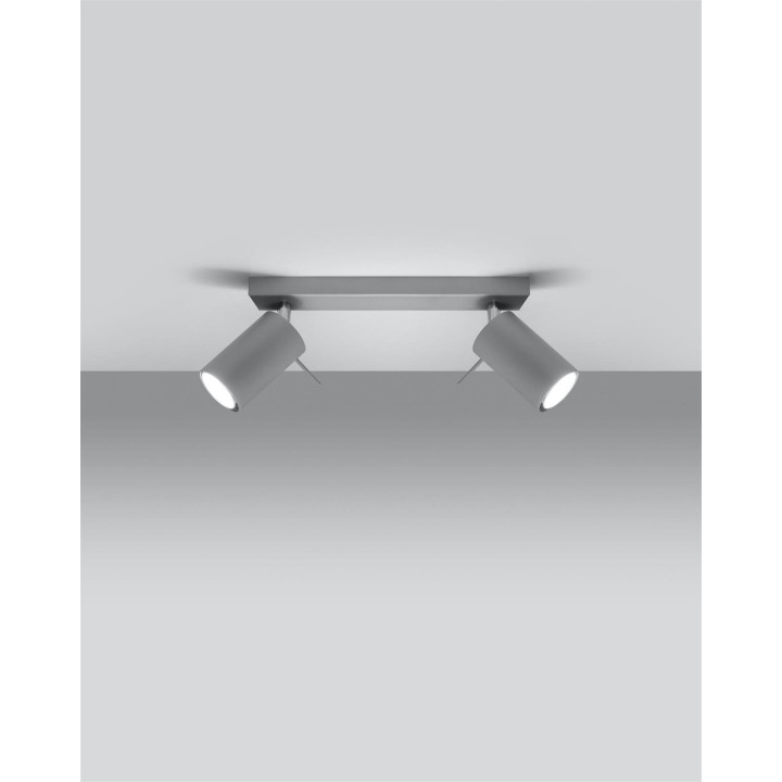 Plafon RING 2 szary