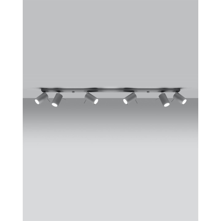 Plafon RING 6L szary