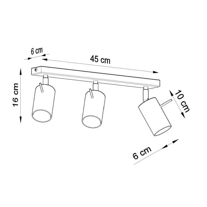 Plafon RING 3 chrom
