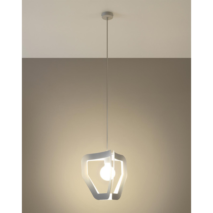 Lampa wisząca TRES biała