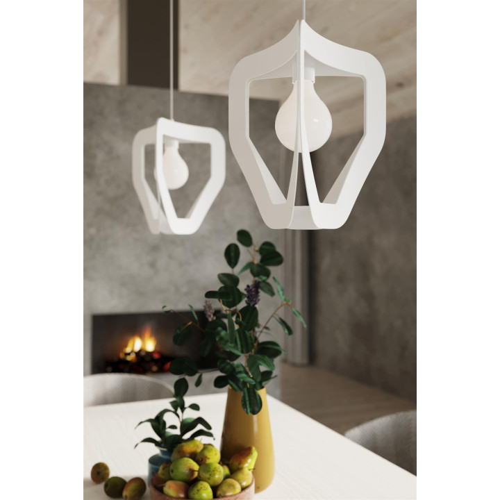 Lampa wisząca TRES biała