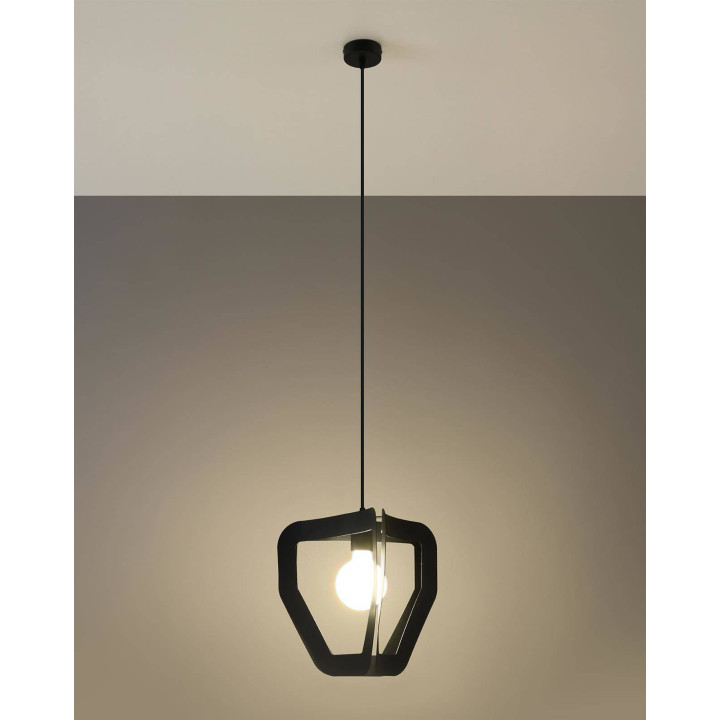 Lampa wisząca TRES czarna