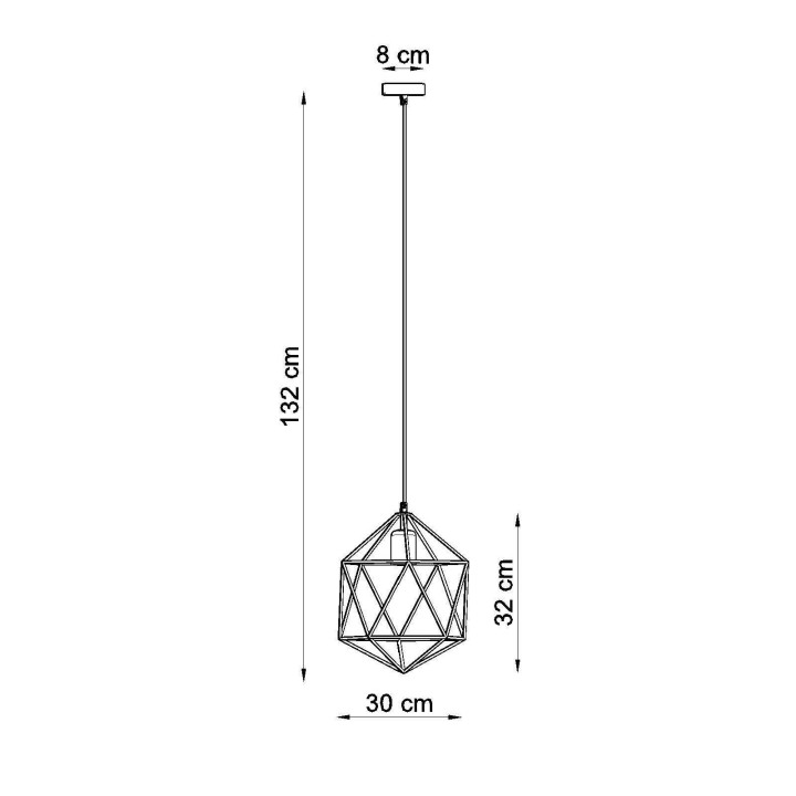 Lampa wisząca GASPARE biała