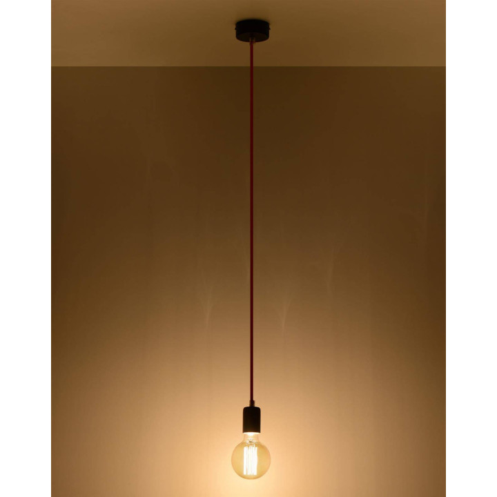 Lampa wisząca EDISON czarna