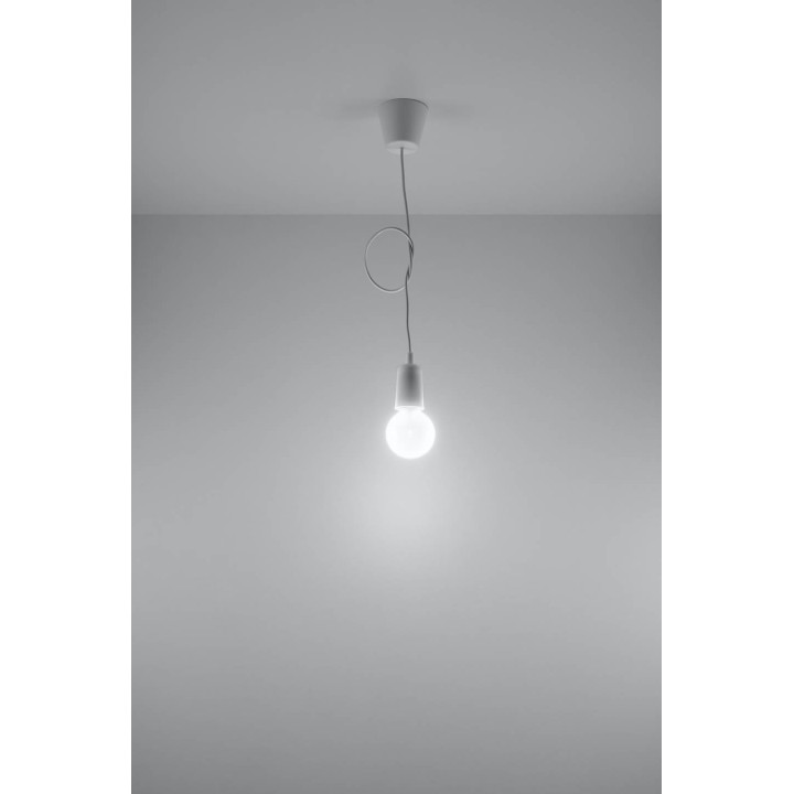 Lampa wisząca DIEGO 1 biała