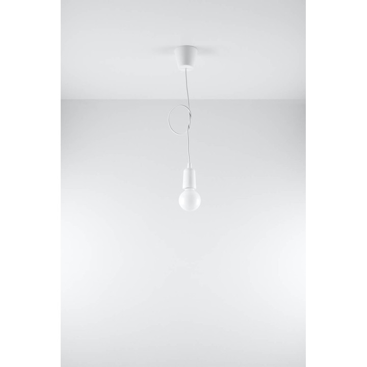 Lampa wisząca DIEGO 1 biała