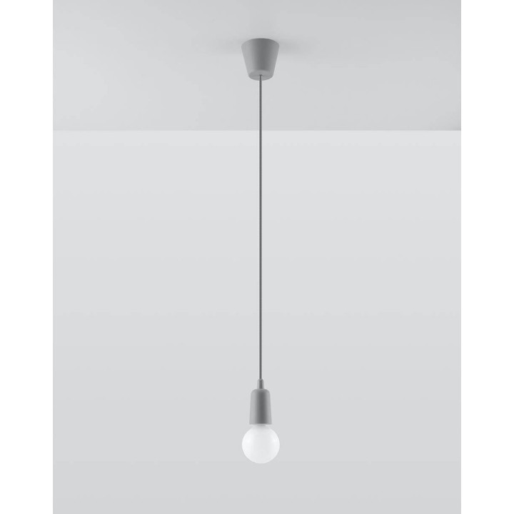 Lampa wisząca DIEGO 1 szara
