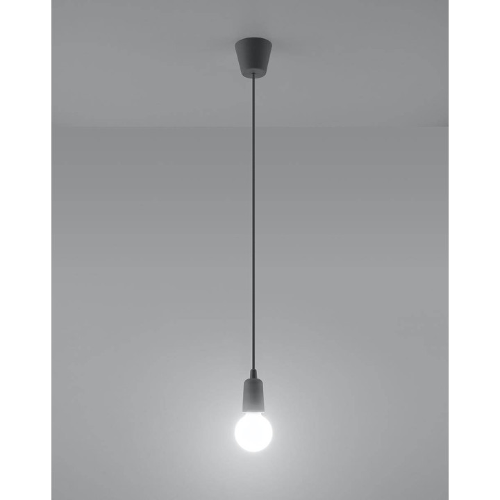Lampa wisząca DIEGO 1 szara