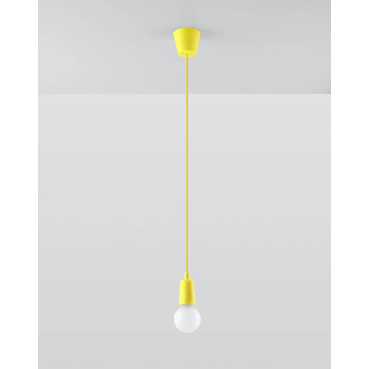 Lampa wisząca DIEGO 1 żółta