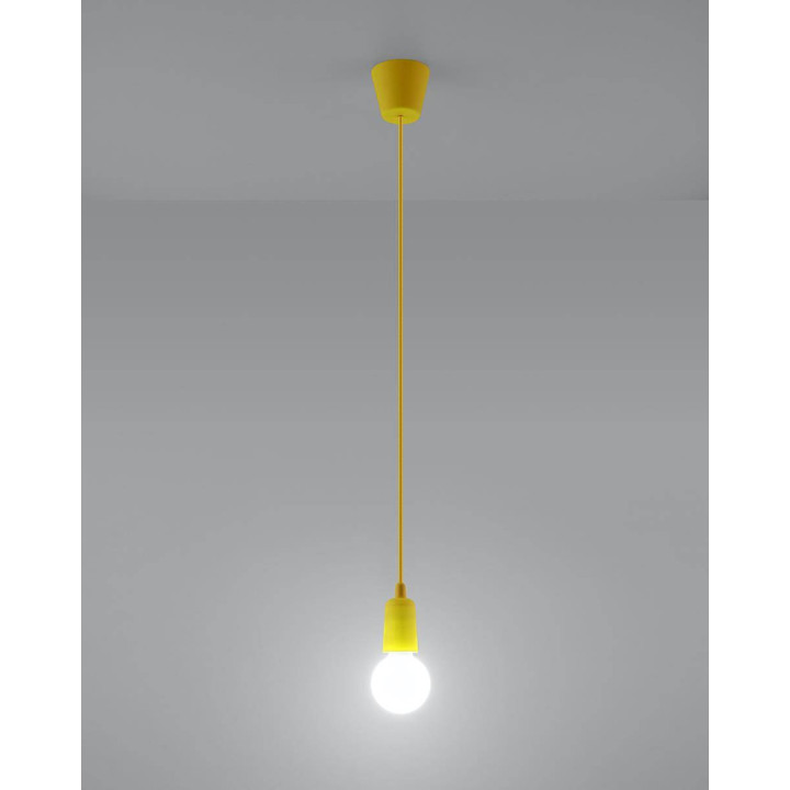 Lampa wisząca DIEGO 1 żółta