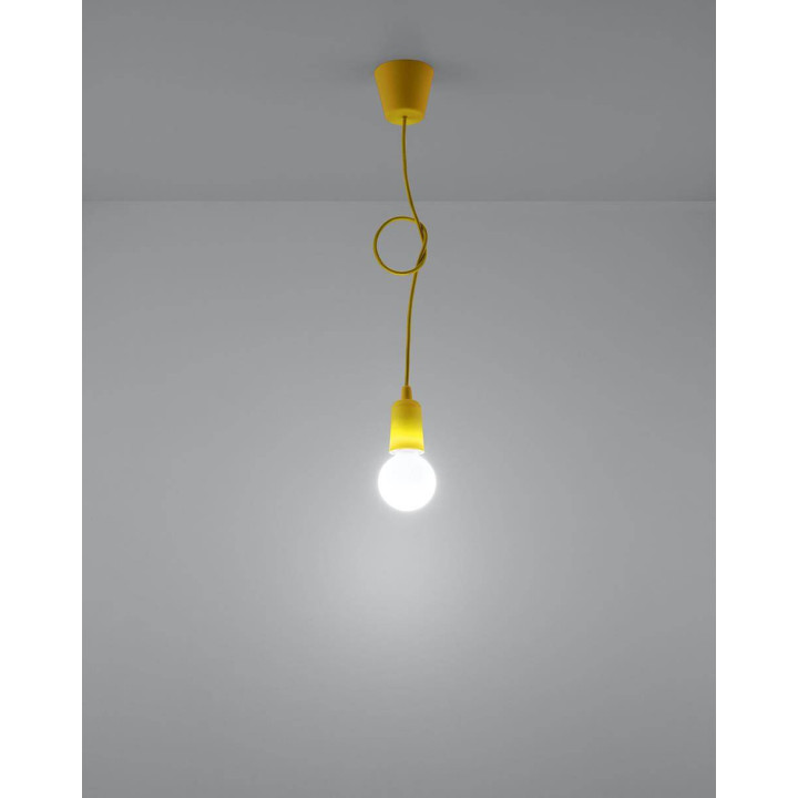 Lampa wisząca DIEGO 1 żółta