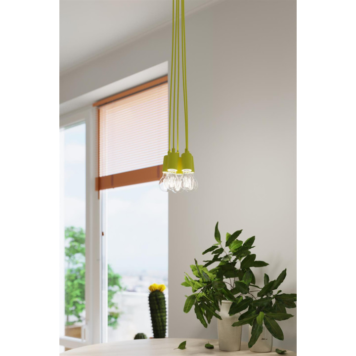 Lampa wisząca DIEGO 1 żółta