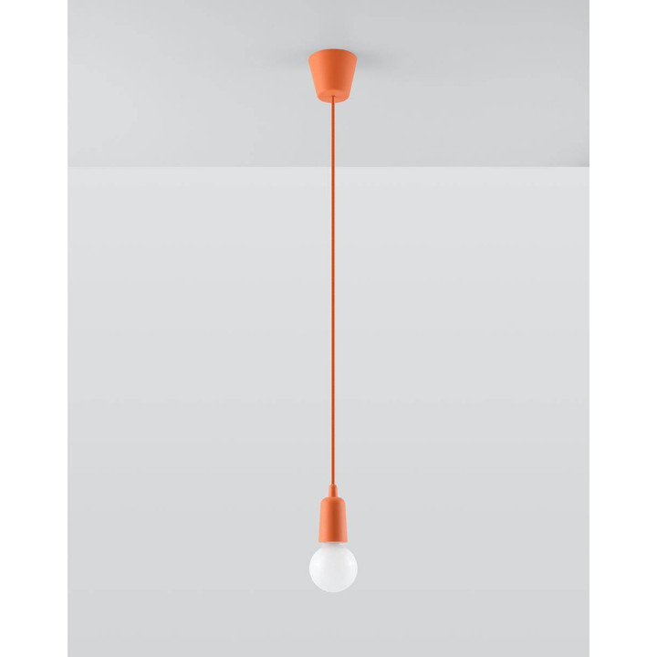 Lampa wisząca DIEGO 1 pomarańczowy