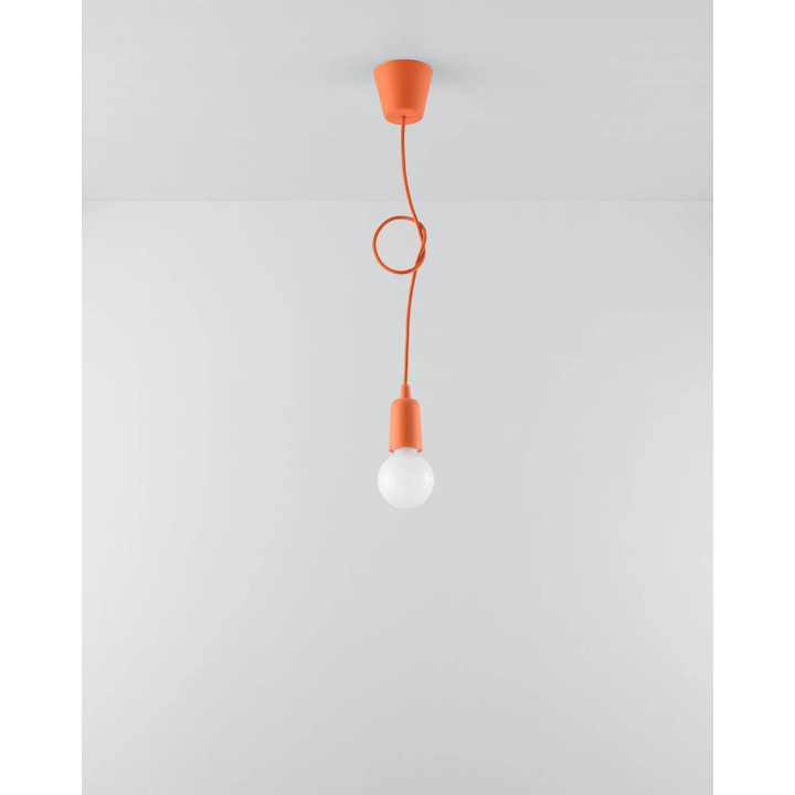 Lampa wisząca DIEGO 1 pomarańczowy