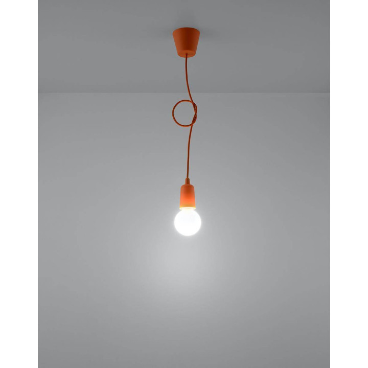 Lampa wisząca DIEGO 1 pomarańczowy