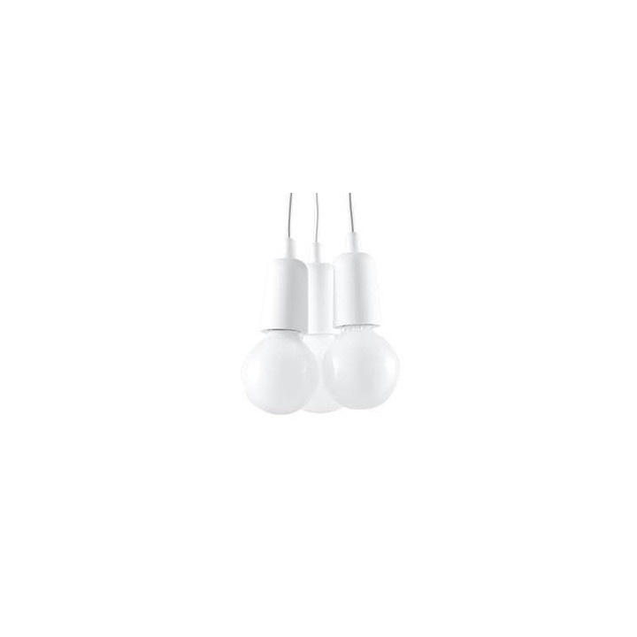 Lampa wisząca DIEGO 3 biała