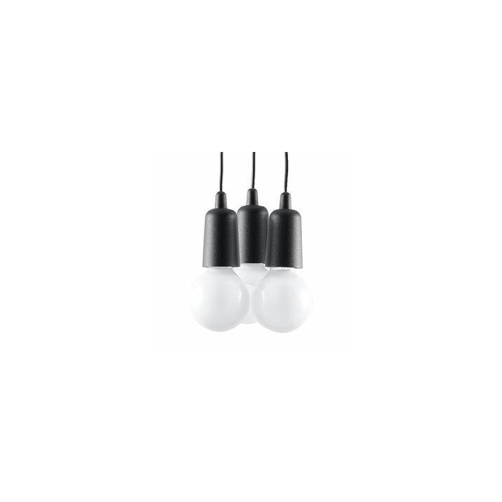 Lampa wisząca DIEGO 3 czarna