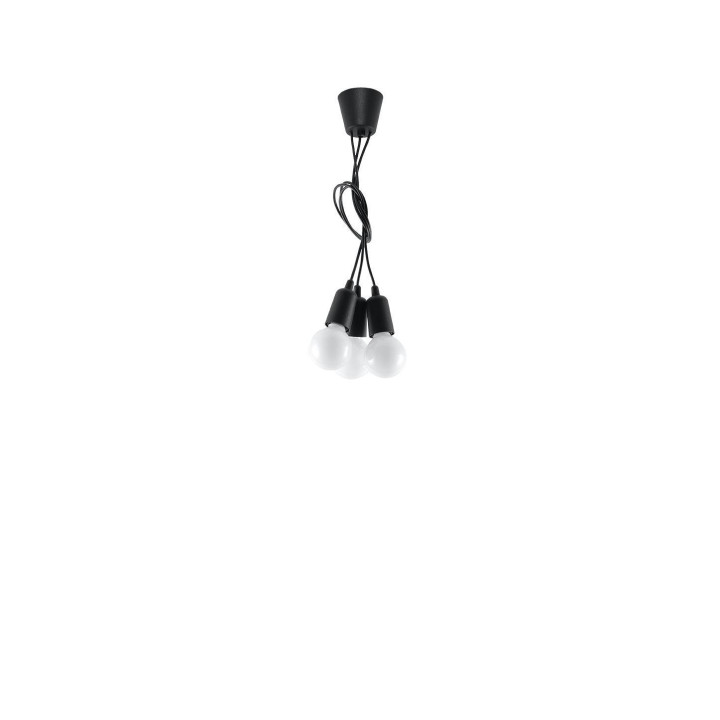 Lampa wisząca DIEGO 3 czarna