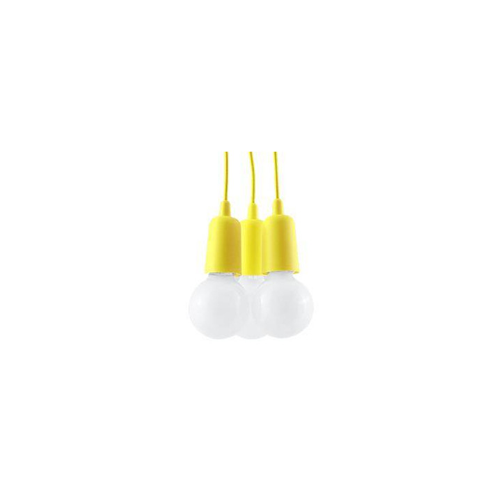 Lampa wisząca DIEGO 3 żółta