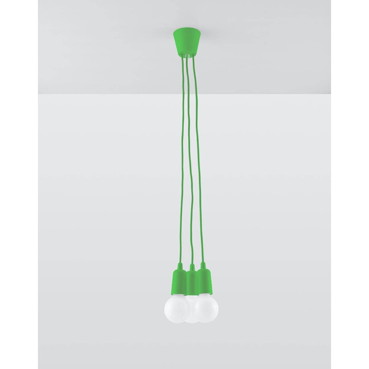 Lampa wisząca DIEGO 3 zielony