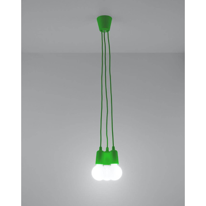 Lampa wisząca DIEGO 3 zielony