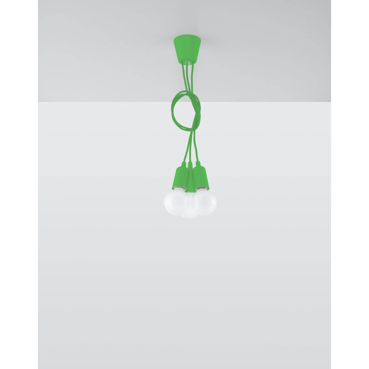 Lampa wisząca DIEGO 3 zielony