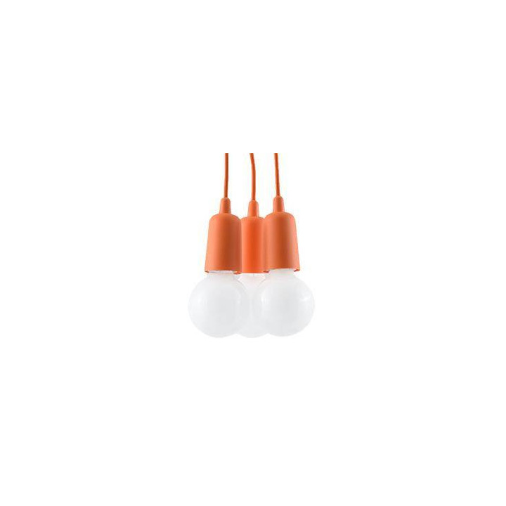 Lampa wisząca DIEGO 3 pomarańczowy