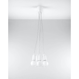 Lampa wisząca DIEGO 5 biała