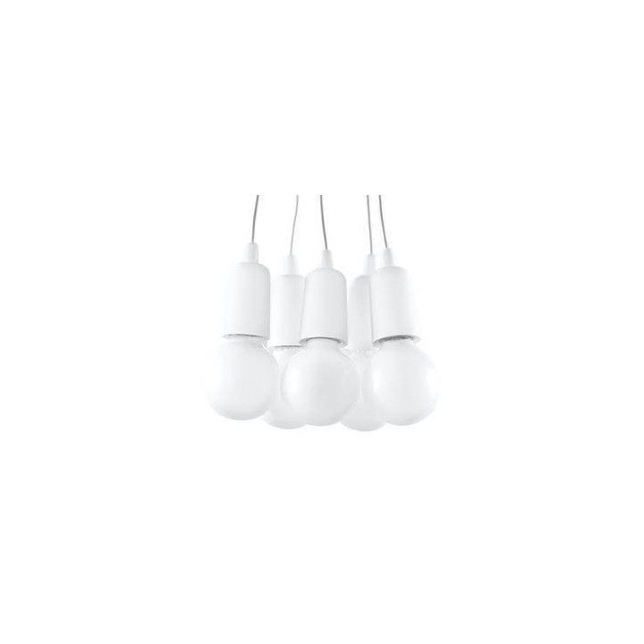 Lampa wisząca DIEGO 5 biała