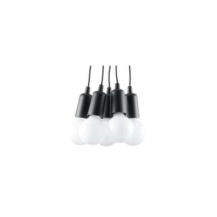 Lampa wisząca DIEGO 5 czarna