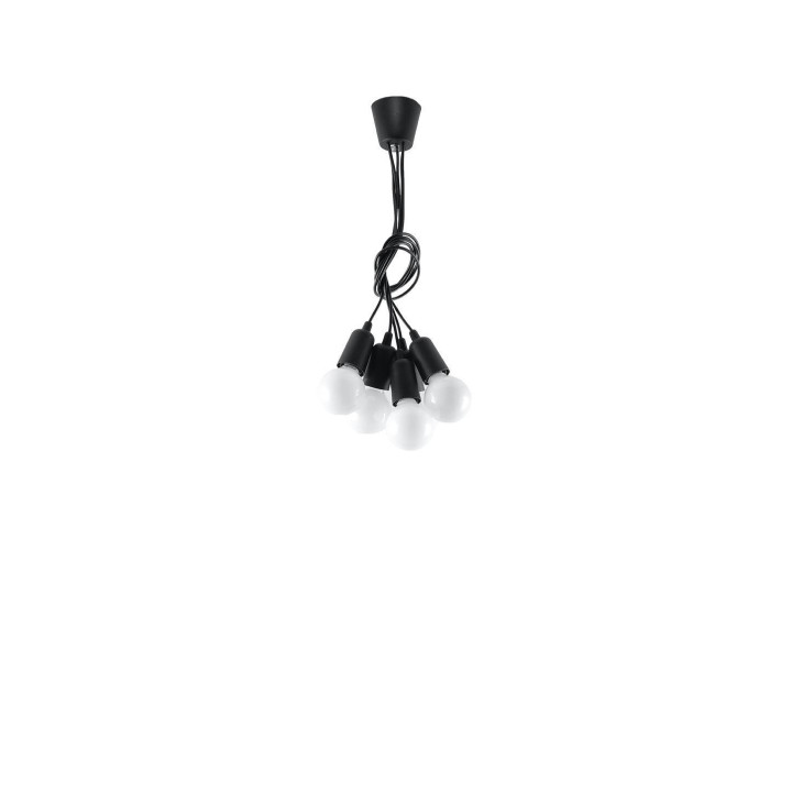 Lampa wisząca DIEGO 5 czarna